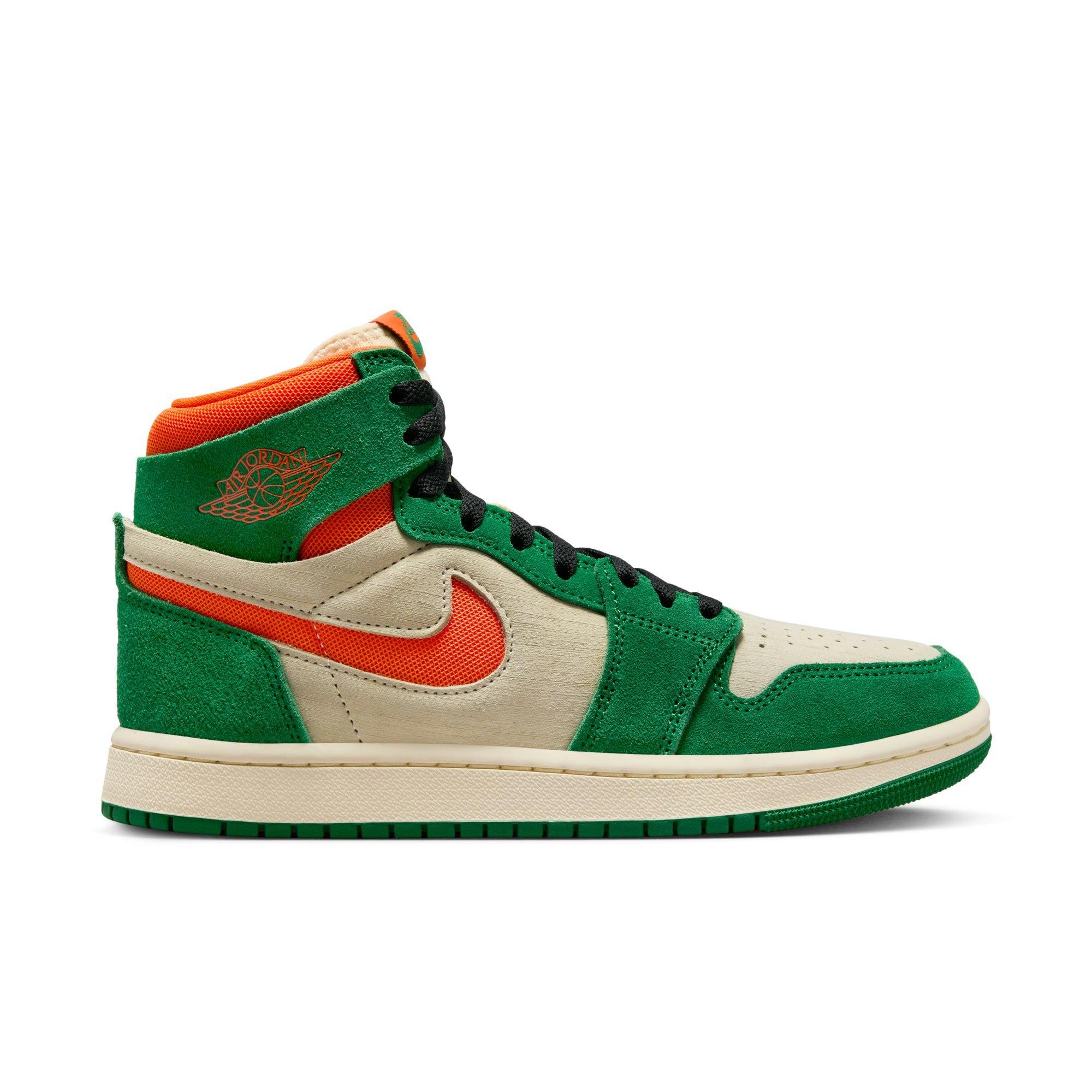 Green and orange jordan 2024 1